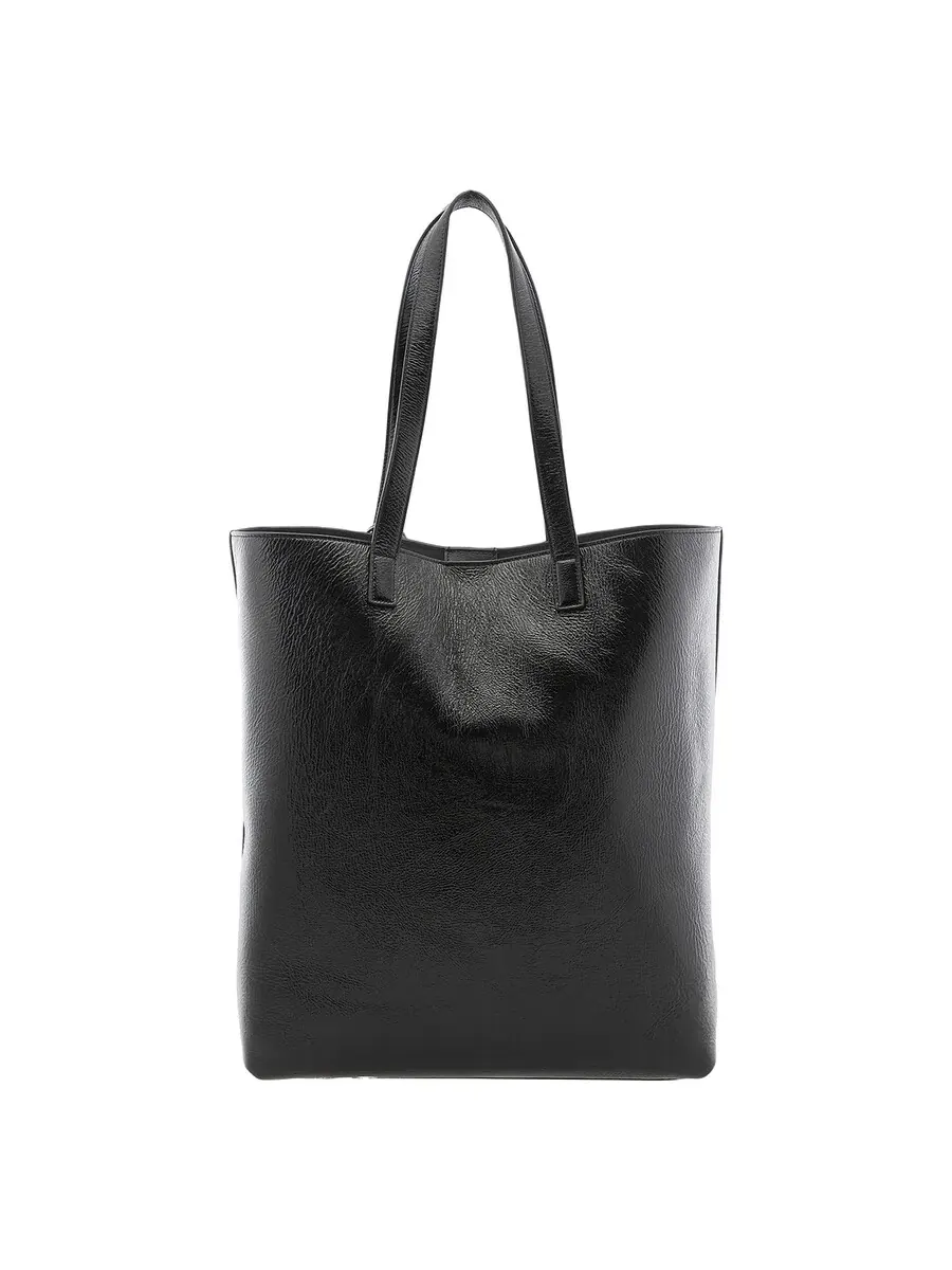 Сумка-тоут Saint Laurent из мятой кожи с ярким дизайном — 3