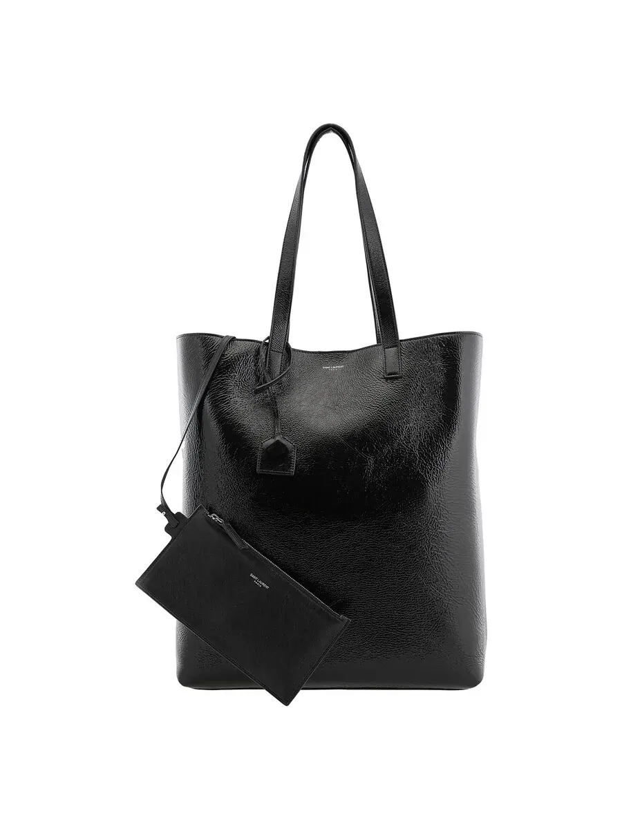 Сумка-тоут Saint Laurent из мятой кожи с ярким дизайном — 5