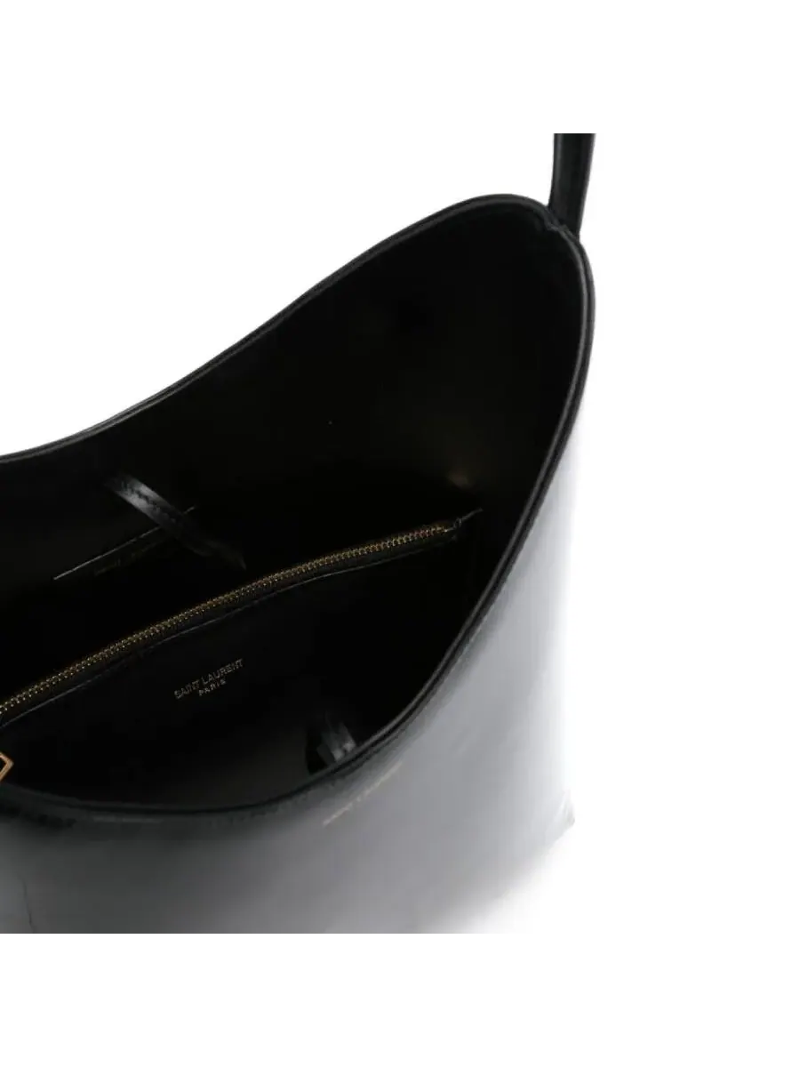 Мини-сумка Saint Laurent Mini Rendez-Vous через плечо из кожи — изображение 3 из 3, черный