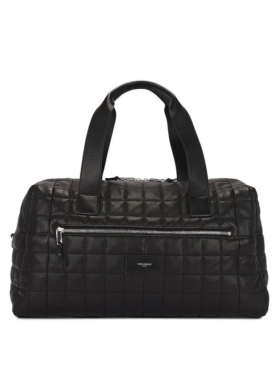 Дутый кожаный сумка-дафл Saint Laurent Nuxx L