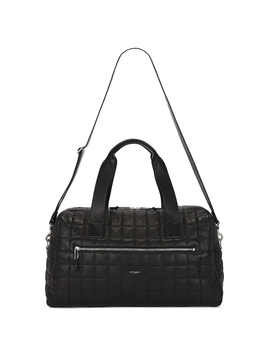 Дутый кожаный сумка-дафл Saint Laurent Nuxx L — 2