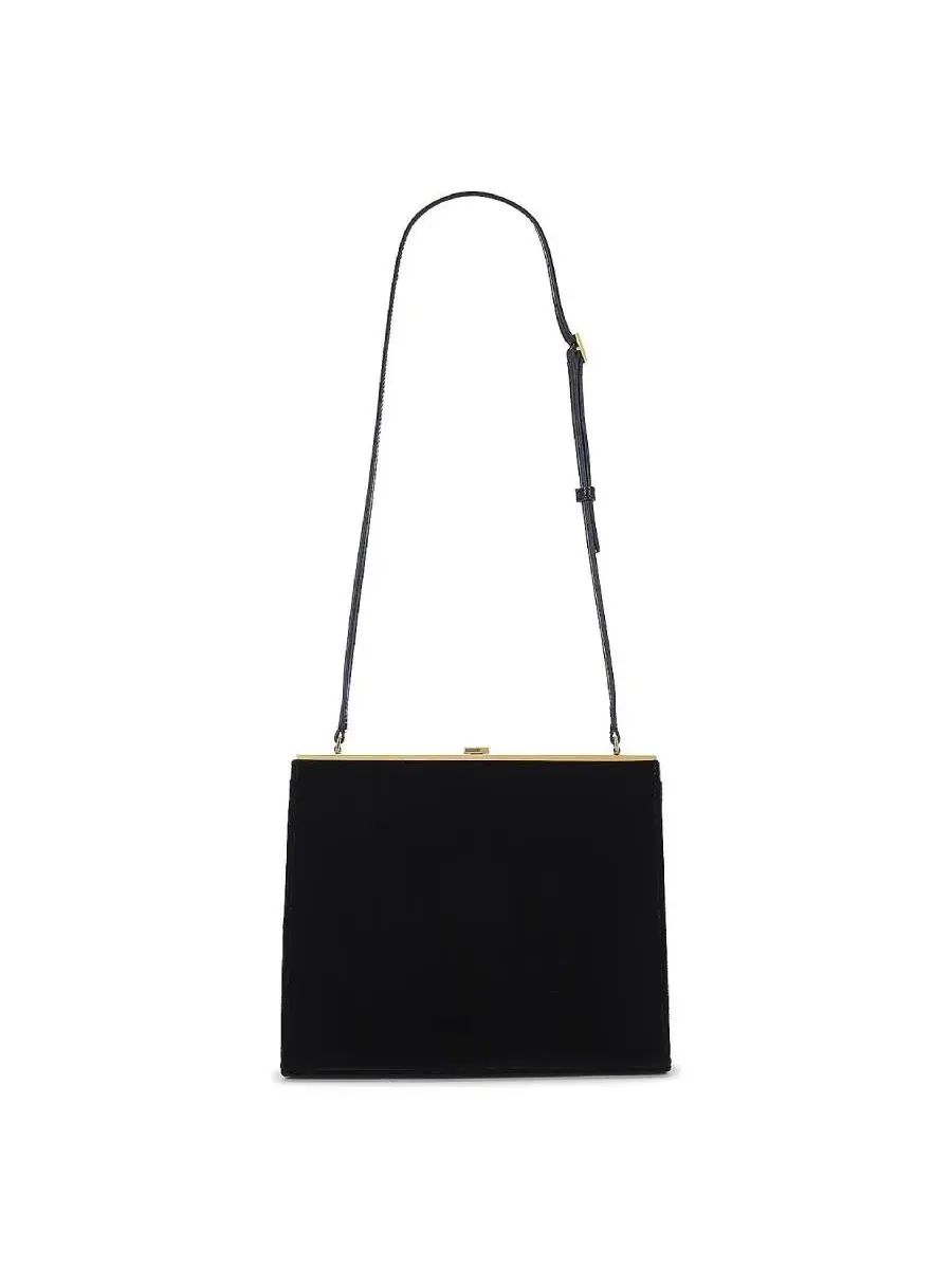 Сумка через плечо Saint Laurent Gaia, маленькая — изображение 2 из 4, черный/черный