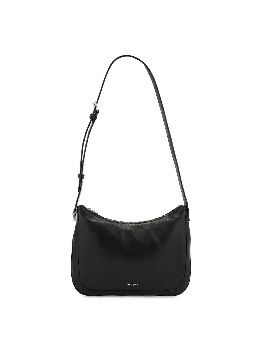 Сумка-хобо Saint Laurent из гладкой кожи