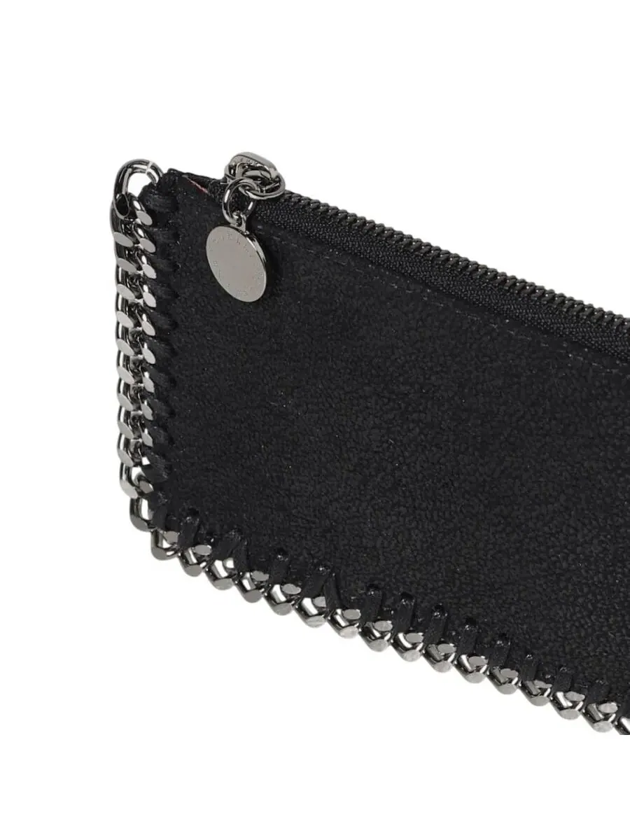 Черный держатель для карт Stella Mccartney Falabella на молнии — изображение 3 из 3