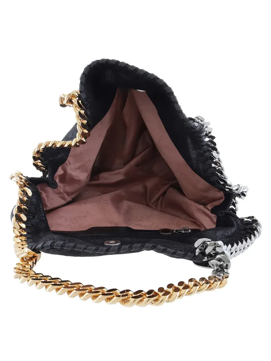 Черная сумка-тоут Stella McCartney Piccola Falabella — изображение 6 из 6, черный