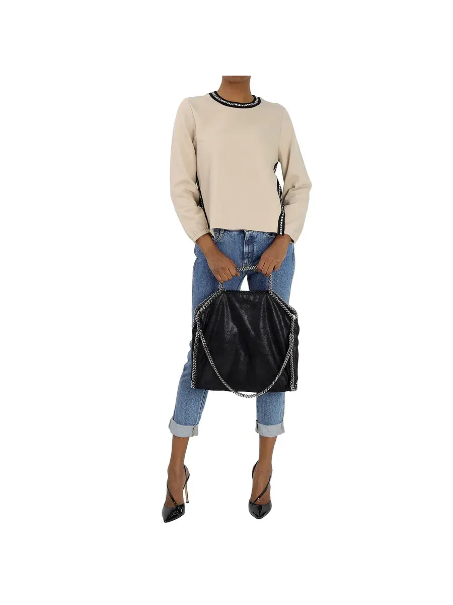 Женская сумка Stella McCartney Falabella Fold Over Black — изображение 2 из 6, черный