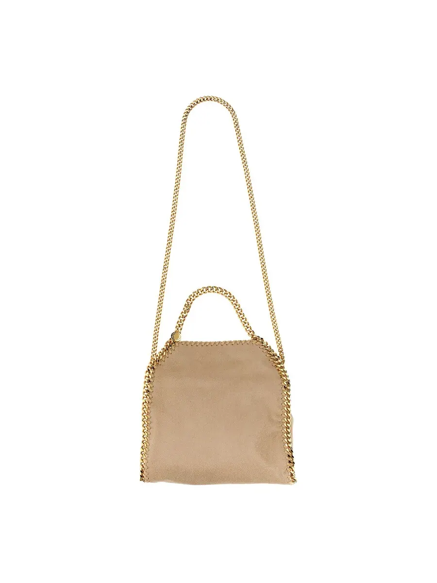 Мини-тоут сумка Stella McCartney Falabella — изображение 3 из 4, бежевый