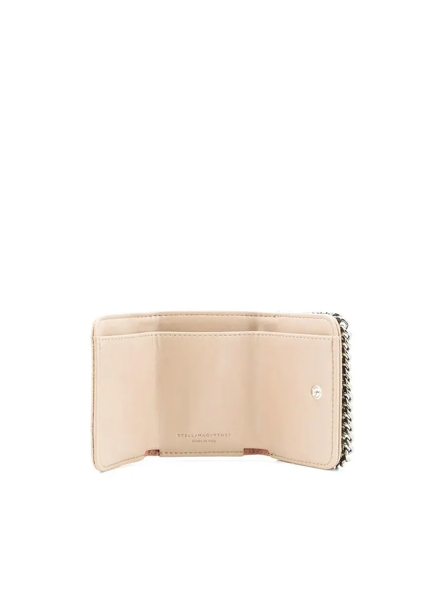 Кошелек Stella McCartney Falabella с тройным складным клапаном — изображение 3 из 3, бежевый