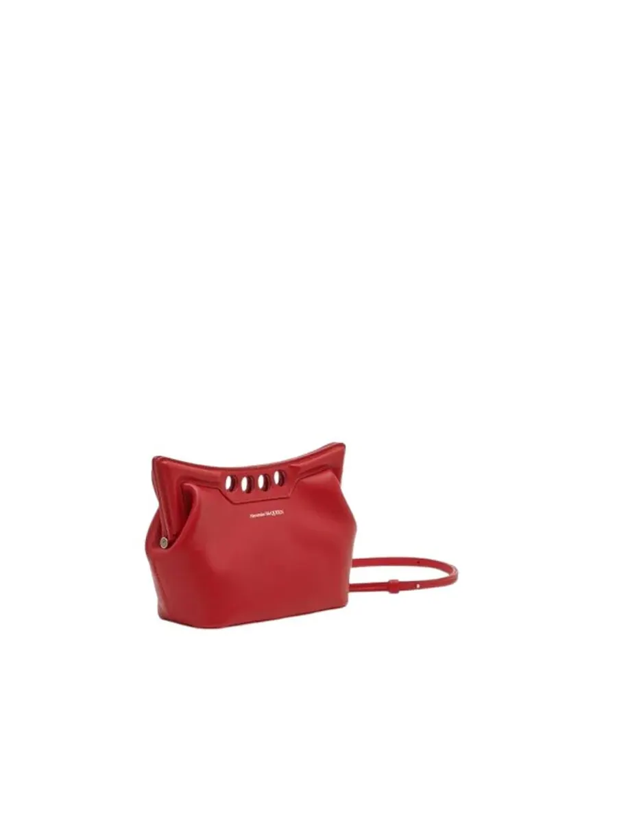 Мини-сумка через плечо Alexander McQueen The Peak красного цвета Welsh Red — изображение 2 из 4, красный
