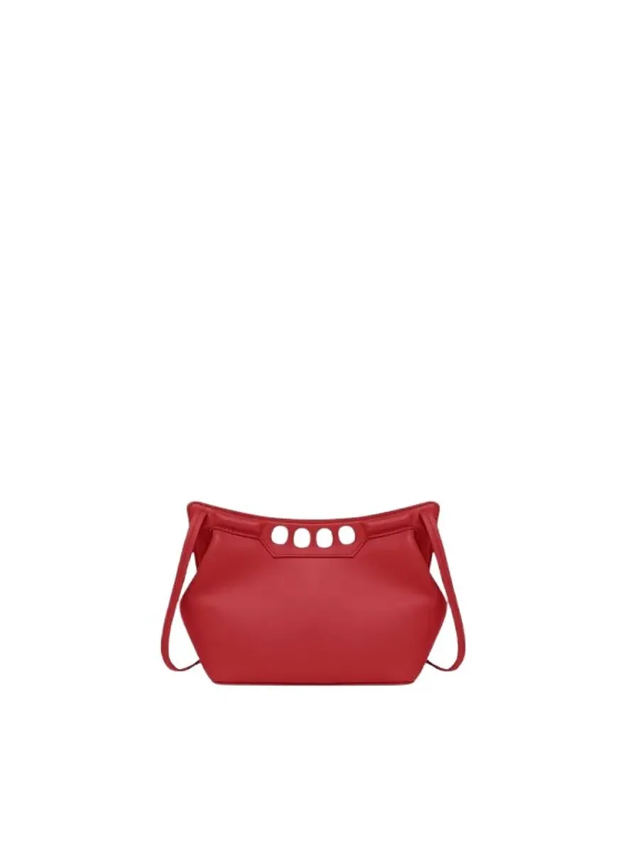 Мини-сумка через плечо Alexander McQueen The Peak красного цвета Welsh Red — изображение 3 из 4, красный