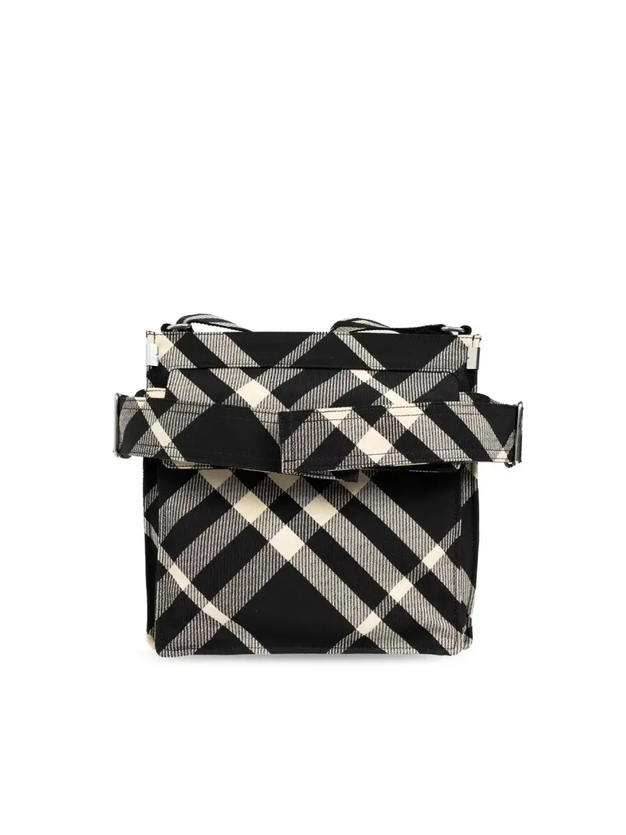 Плечевая сумка Burberry в клетку Trench — 2