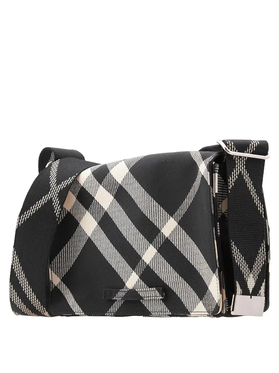 Сумка через плечо Burberry Check Trench из хлопковой смеси в клетку — 2