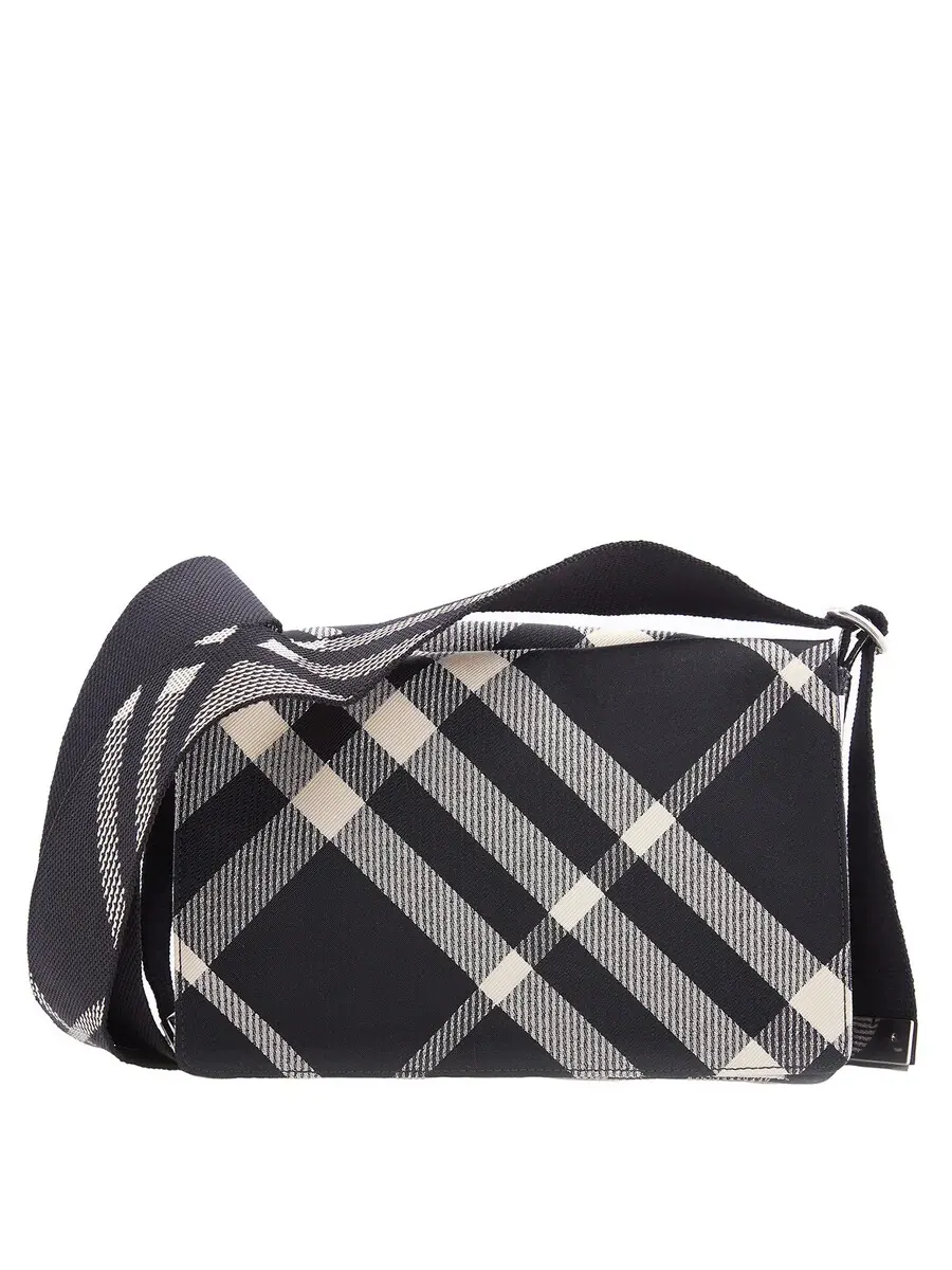 Сумка через плечо Burberry Check Trench из хлопковой смеси в клетку — 3