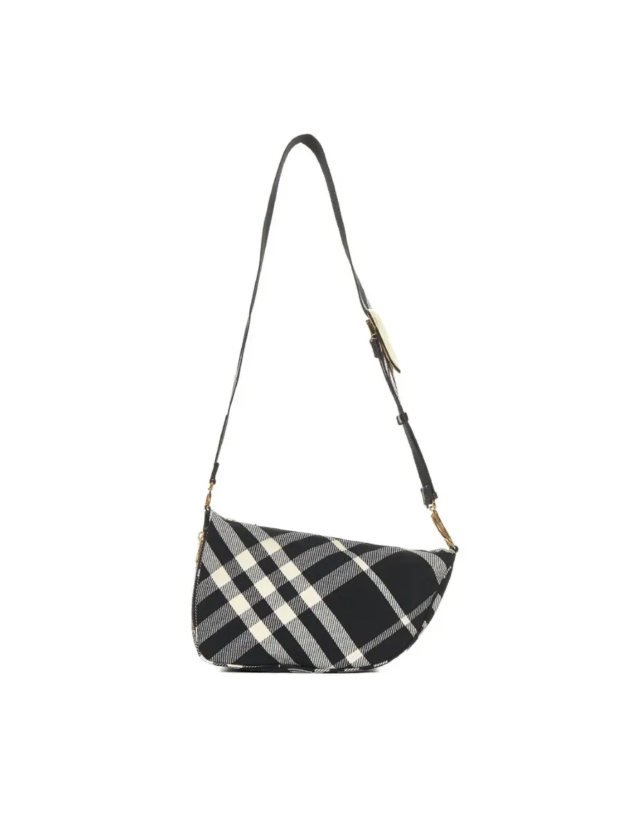 Средняя сумка через плечо Burberry с принтом Shield Check
