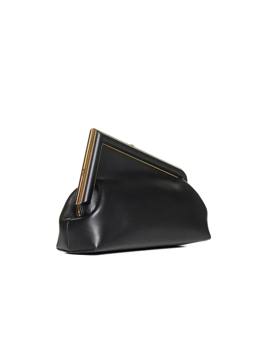 Клатч Fendi First Midi из мягкой кожи наппа — изображение 2 из 4, черный