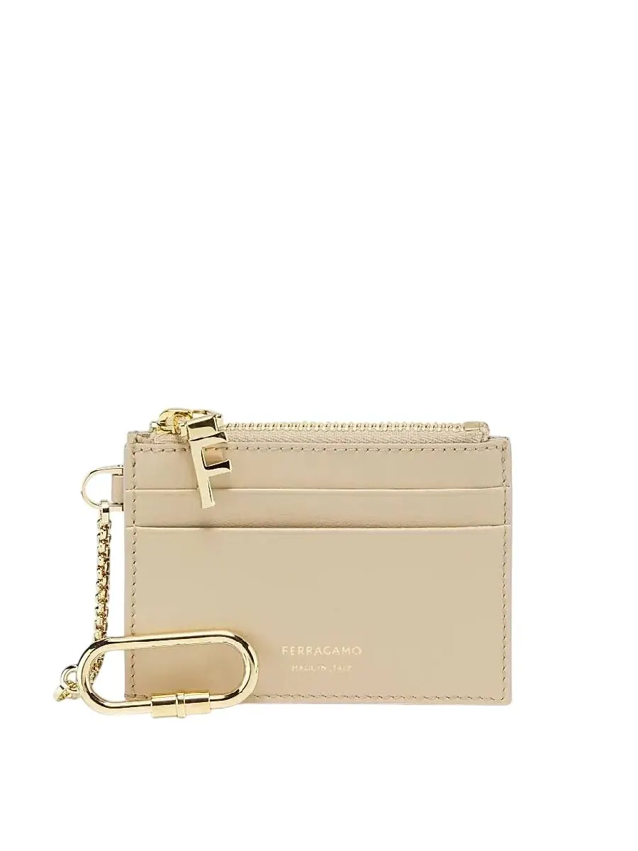 Сумка Ferragamo Signature Stamp Leather Card Case