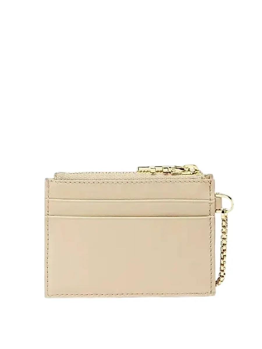 Сумка Ferragamo Signature Stamp Leather Card Case — изображение 2 из 2, бежевый/хаки