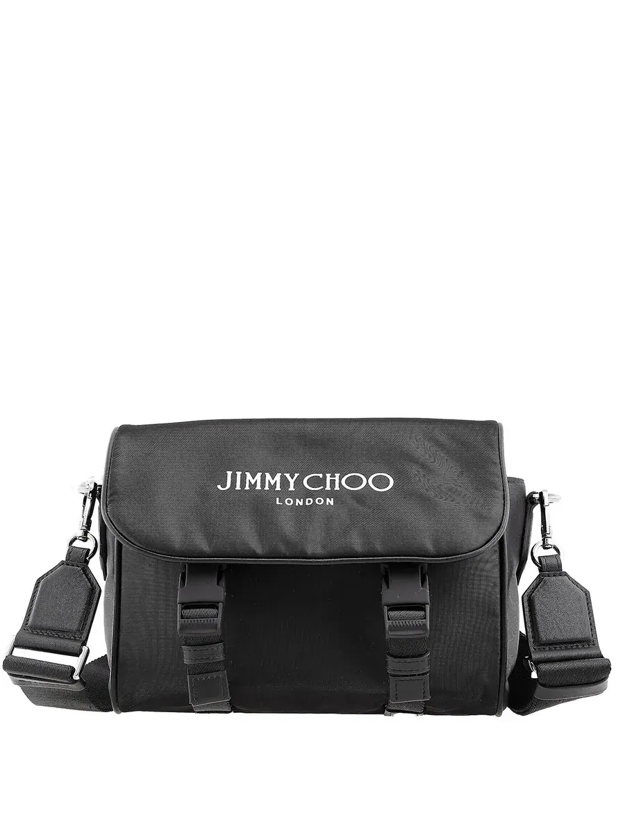 Сумка через плечо Jimmy Choo Eli с логотипом и нейлоновым принтом