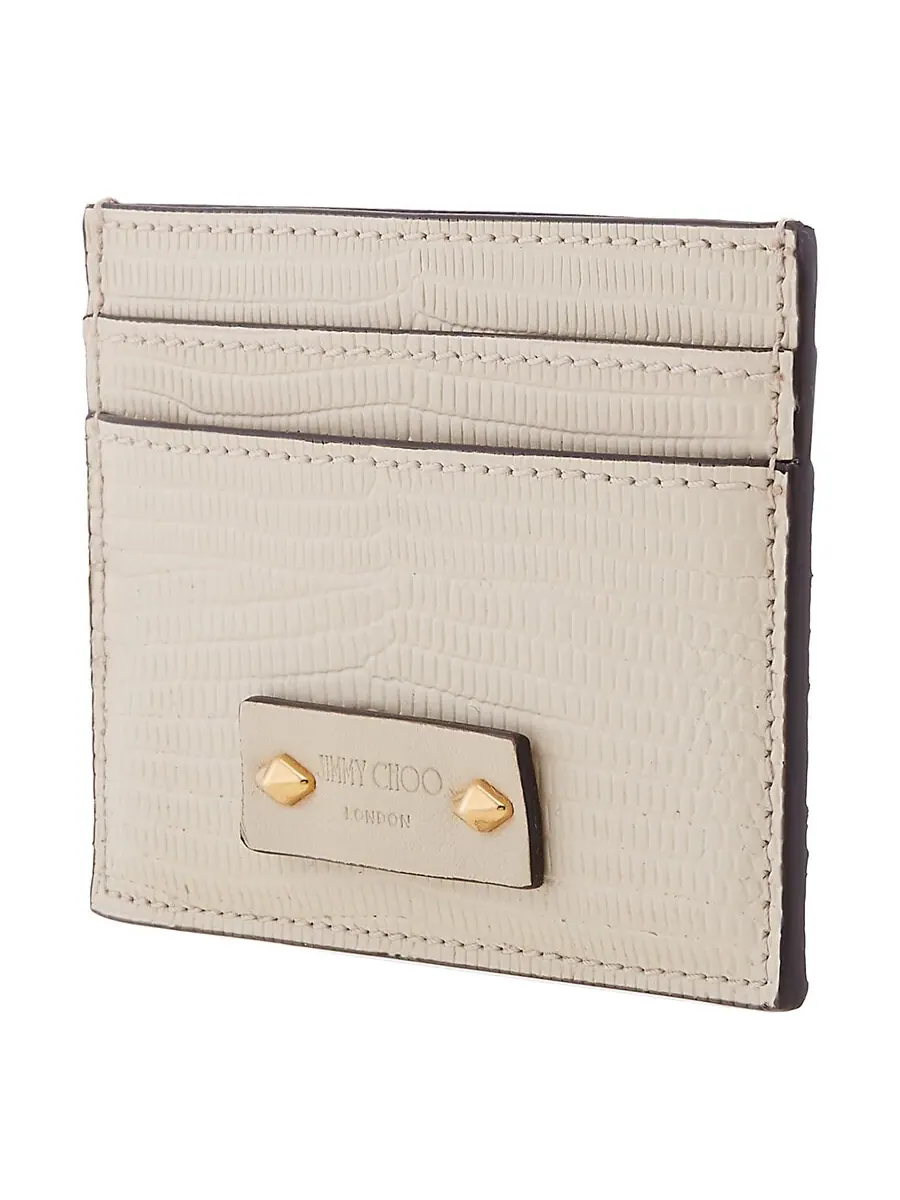 Сумка Jimmy Choo Umika Leather Card Case — изображение 3 из 5, золотистый
