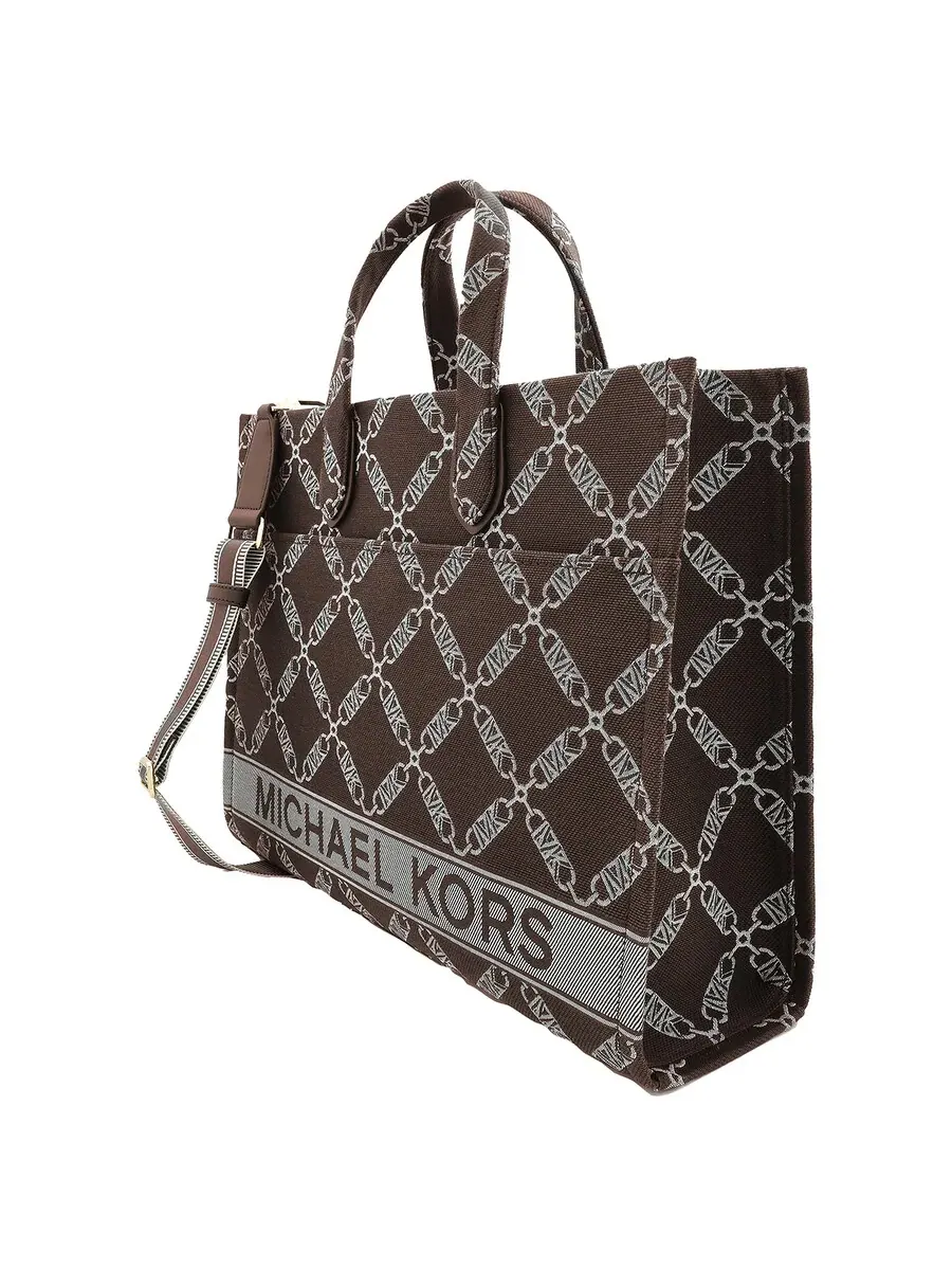 Сумка женская большая тоут хлопок, полиэстер Michael Kors Gigi Empire — изображение 3 из 5, мульти