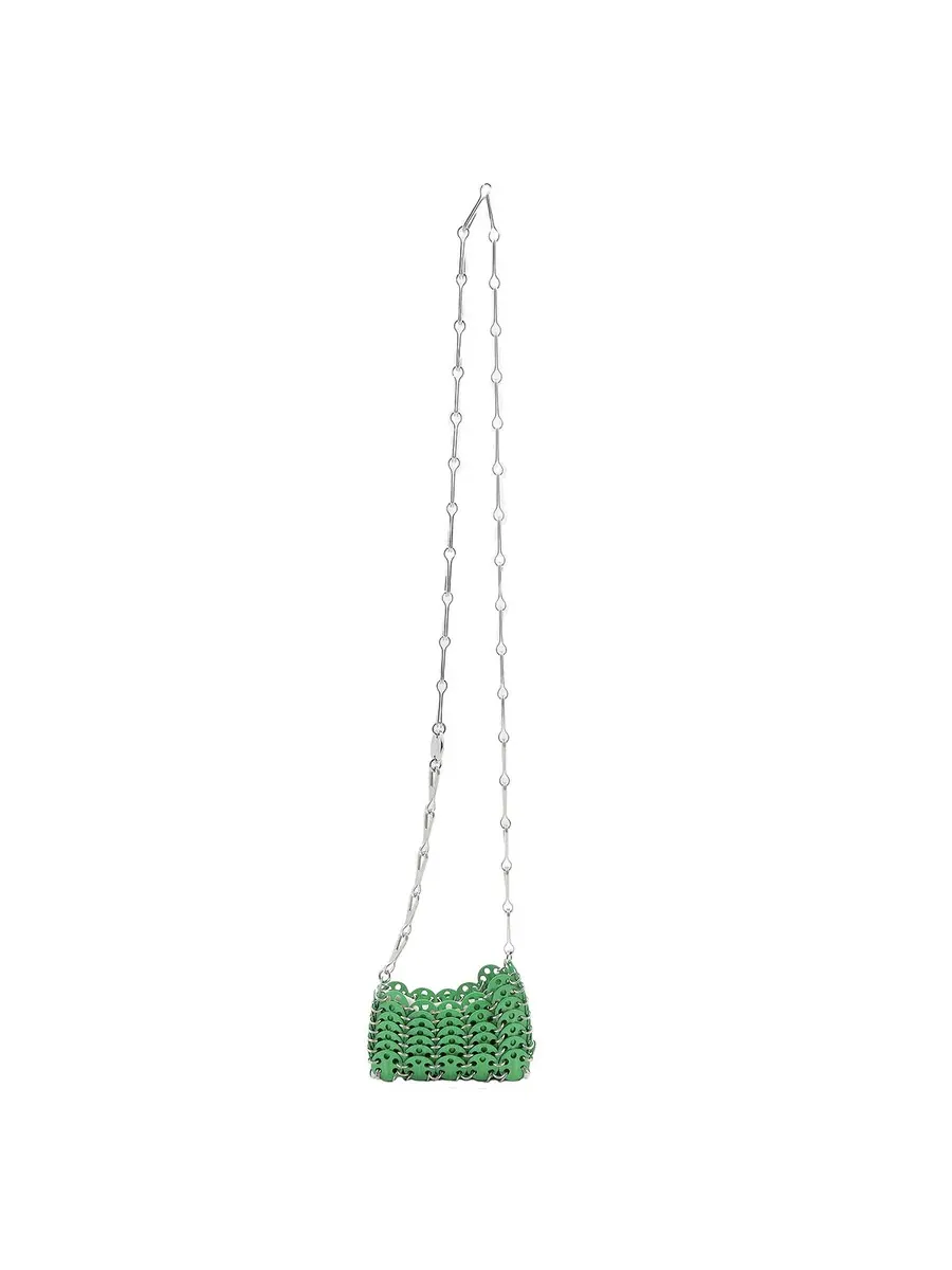 Сумка-кроссбоди Paco Rabanne Bright Green 1969 Micro — зеленый