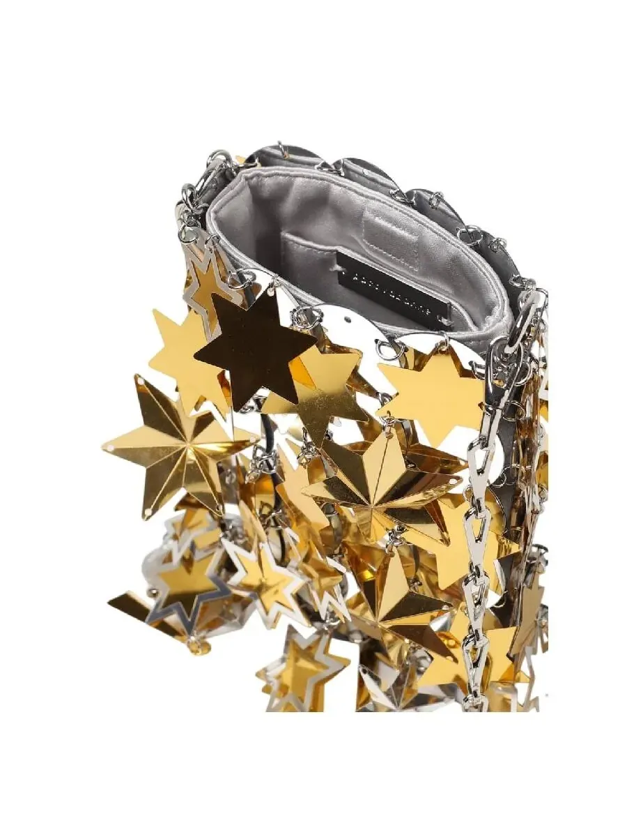 Мини-сумка через плечо Paco Rabanne с декоративными подвесками — 2