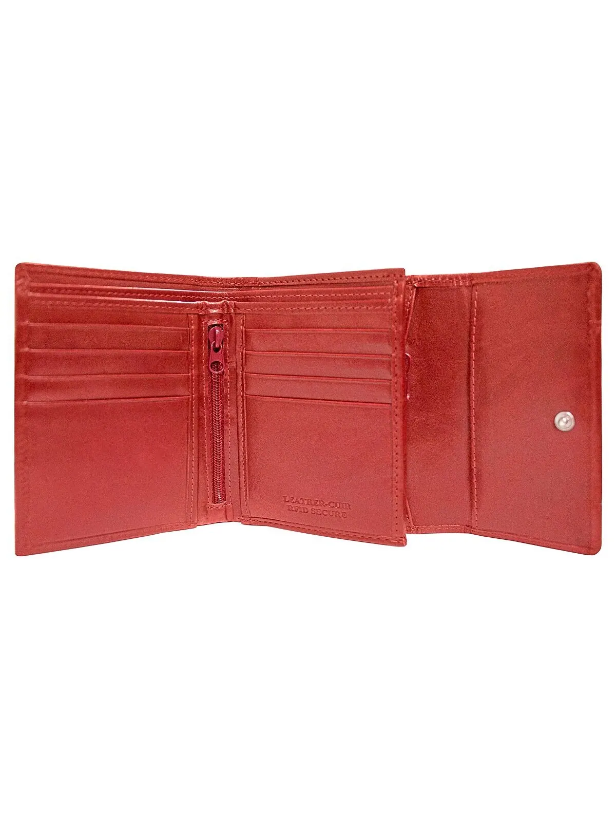 Маленький женский кошелек-клатч Casablanca Collection RFID Secure Mancini — изображение 4 из 19, красный