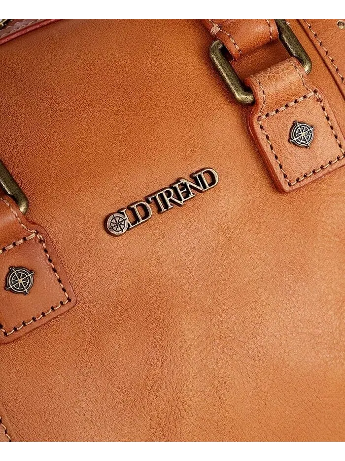 Женская сумка через плечо Mini Trunk из натуральной кожи OLD TREND — изображение 12 из 13, орех