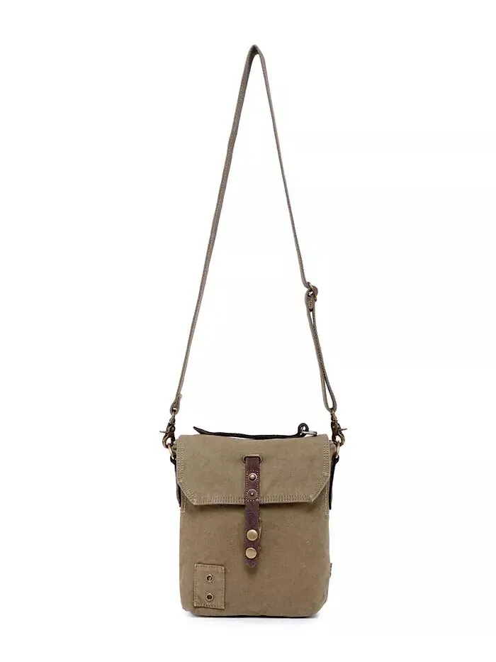 Сумка через плечо Coastal Canvas TSD BRAND — изображение 2 из 11, оливковый