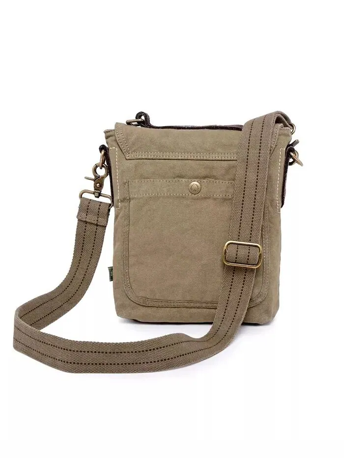 Сумка через плечо Coastal Canvas TSD BRAND — изображение 4 из 11, оливковый