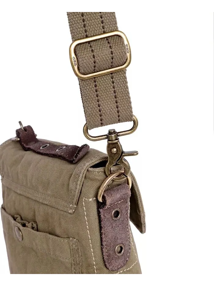 Сумка через плечо Coastal Canvas TSD BRAND — изображение 10 из 11, оливковый
