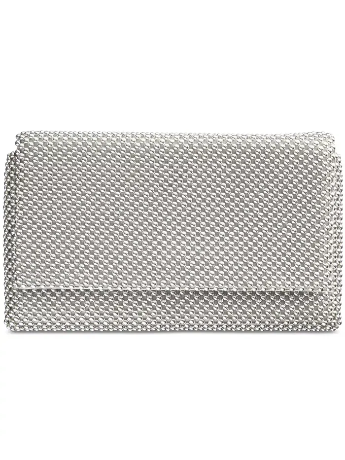 Клатч Prudence Shiny Mesh I.N.C. International Concepts — изображение 1 из 2, серебристый/серебристый