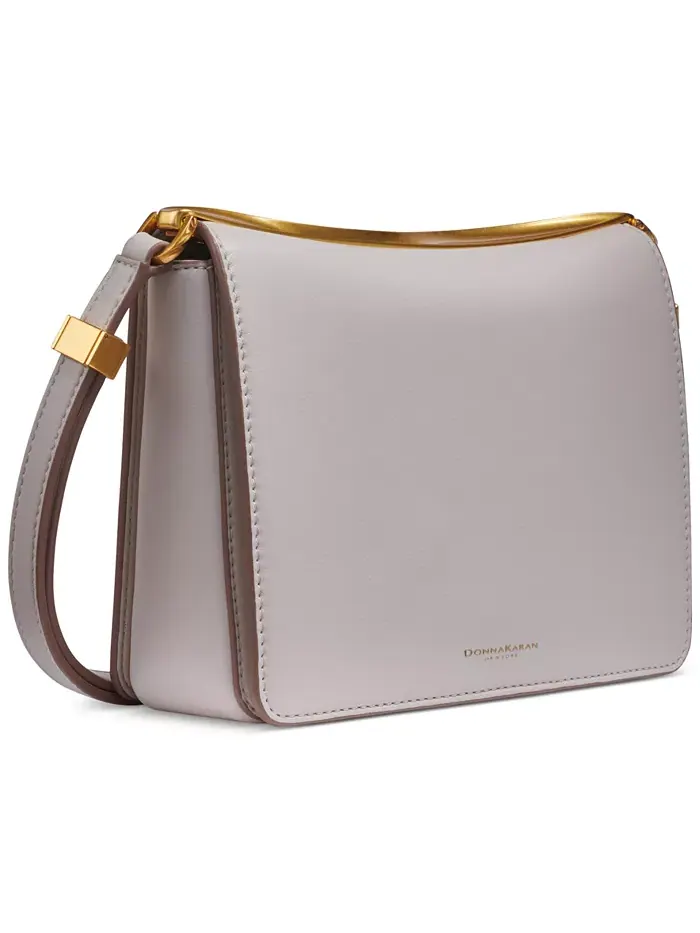 Сумка Jericho Flap Shoulder with Sculpted Hardware Donna Karan New York — изображение 2 из 6, бежевый