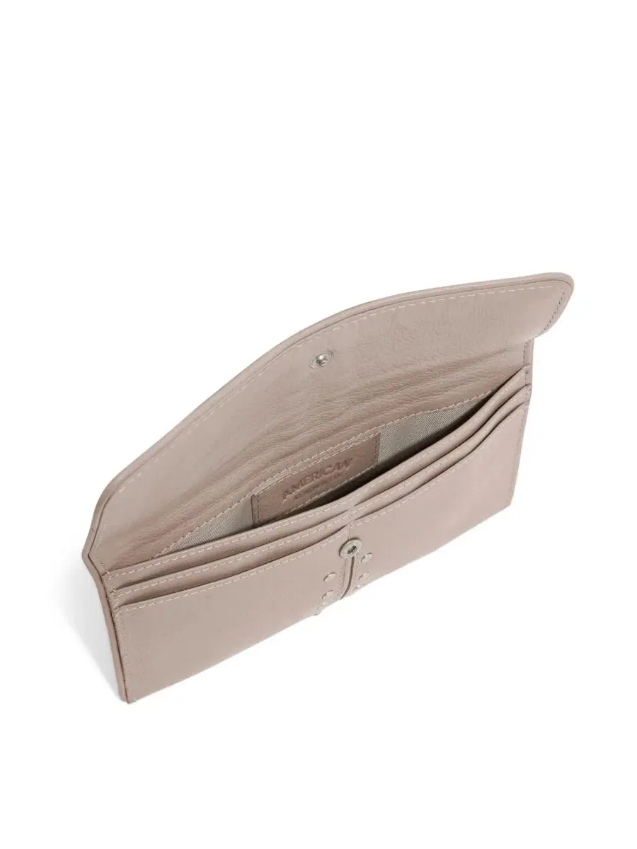 Женский складной кошелек Mittie American Leather Co. — изображение 3 из 3, бежевый