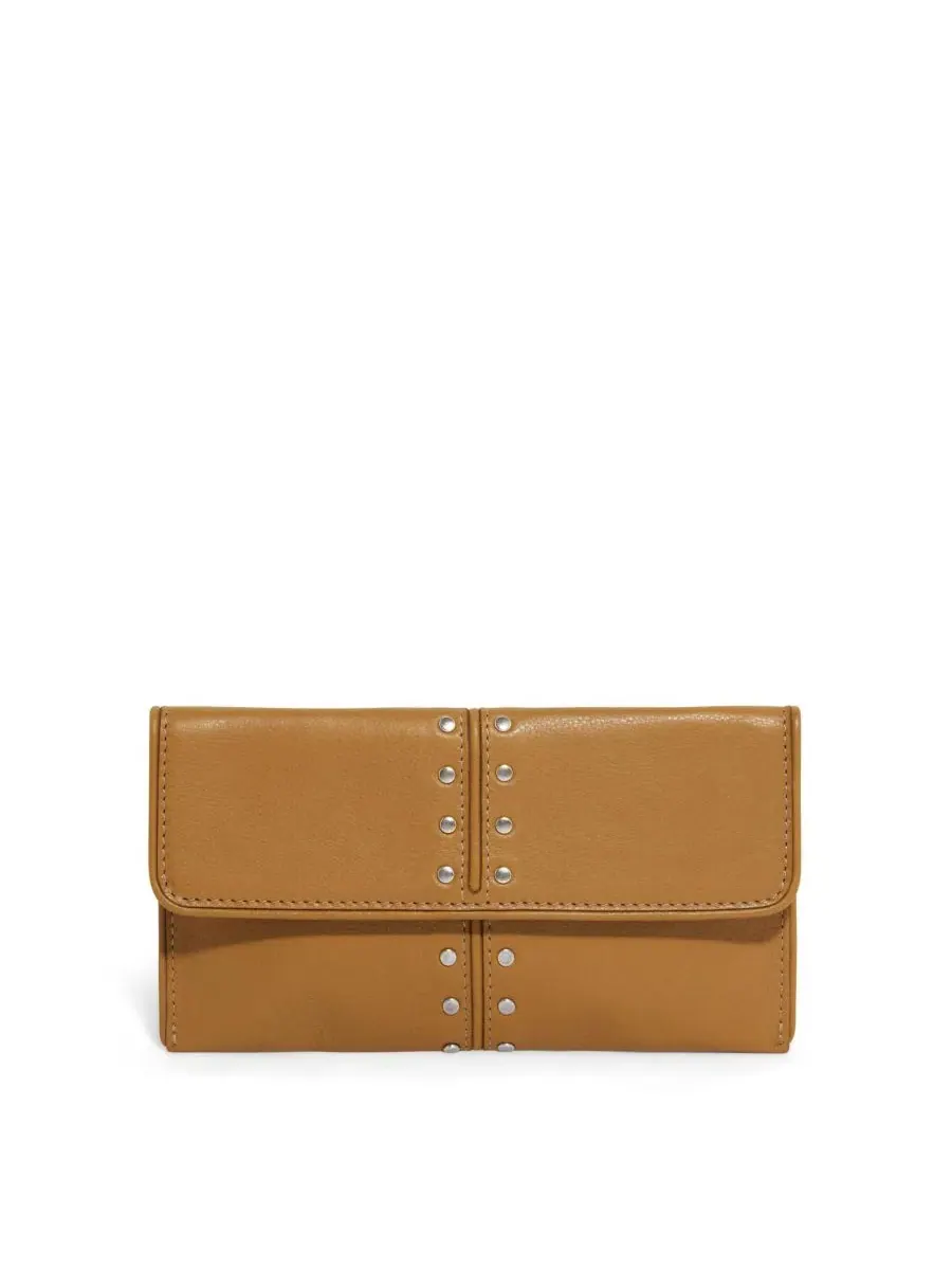 Женский складной кошелек Mittie American Leather Co. — коричневый