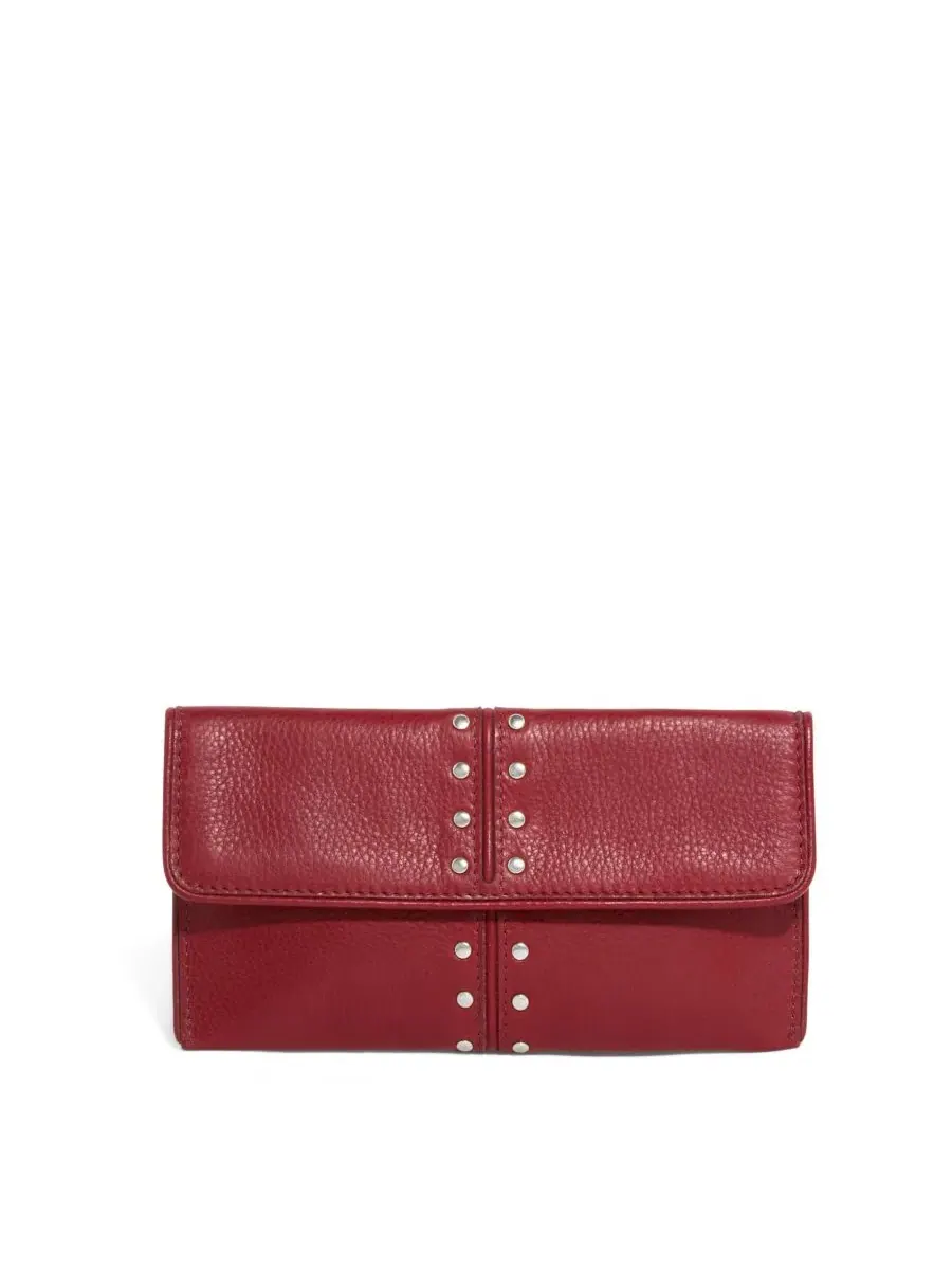 Женский складной кошелек Mittie American Leather Co. — изображение 1 из 3, вишня