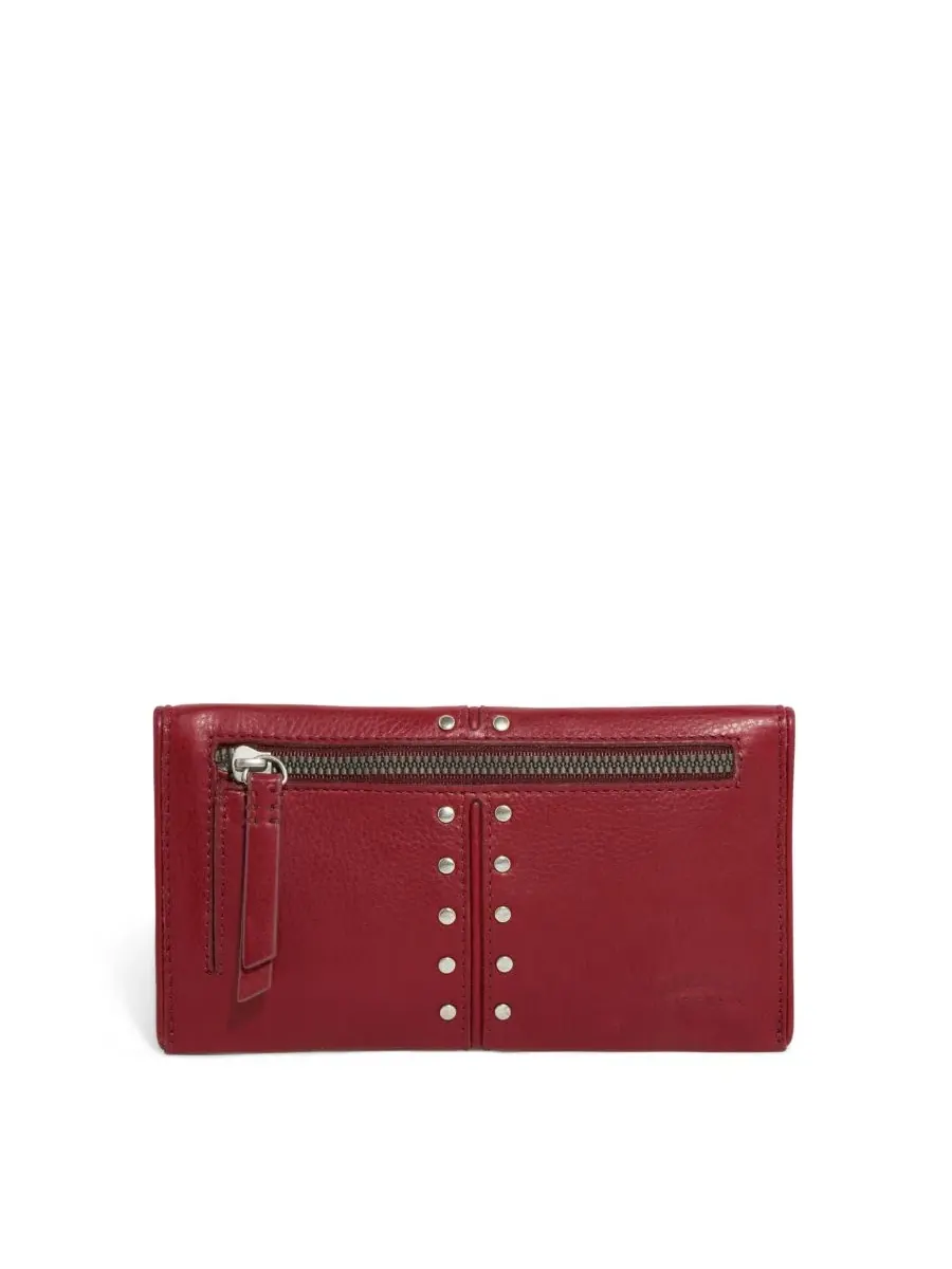 Женский складной кошелек Mittie American Leather Co. — изображение 2 из 3, вишня