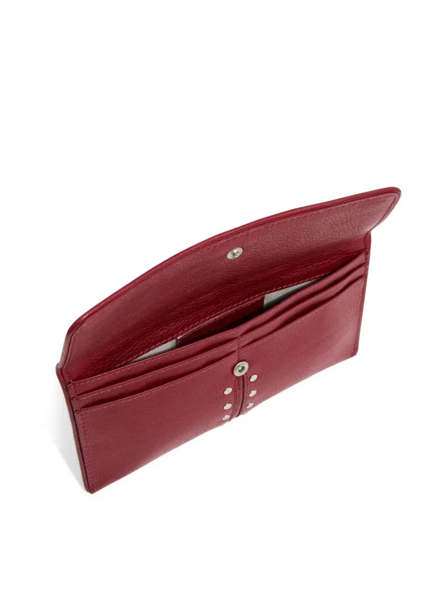 Женский складной кошелек Mittie American Leather Co. — изображение 3 из 3, вишня