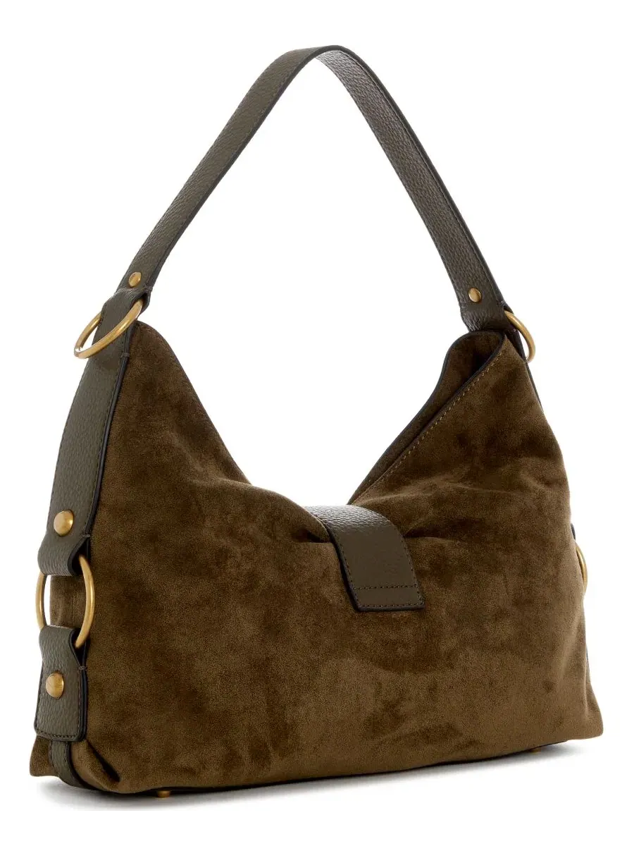 Сумка через плечо GUESS Camden Large — изображение 2 из 4, оливковый