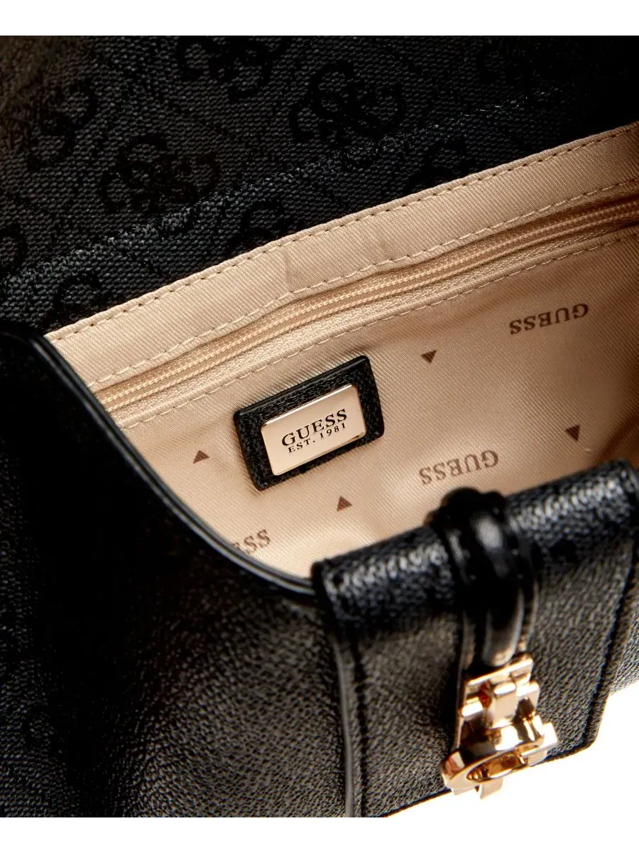 Сумка через плечо Yvonne Logo Small GUESS — изображение 3 из 6, угольный