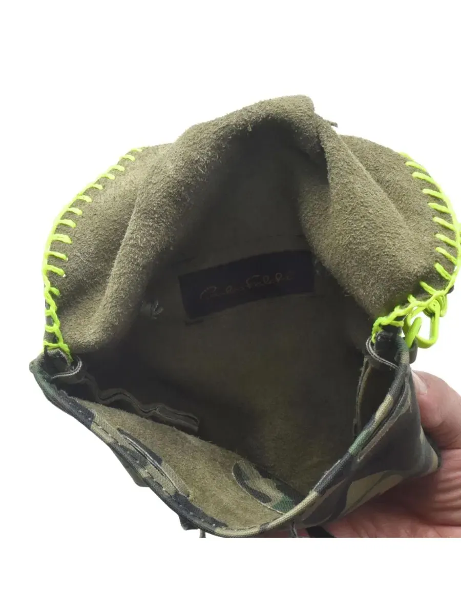 Мини-сумка-бабочка из натуральной кожи Carlos Falchi — изображение 4 из 10, камуфляж