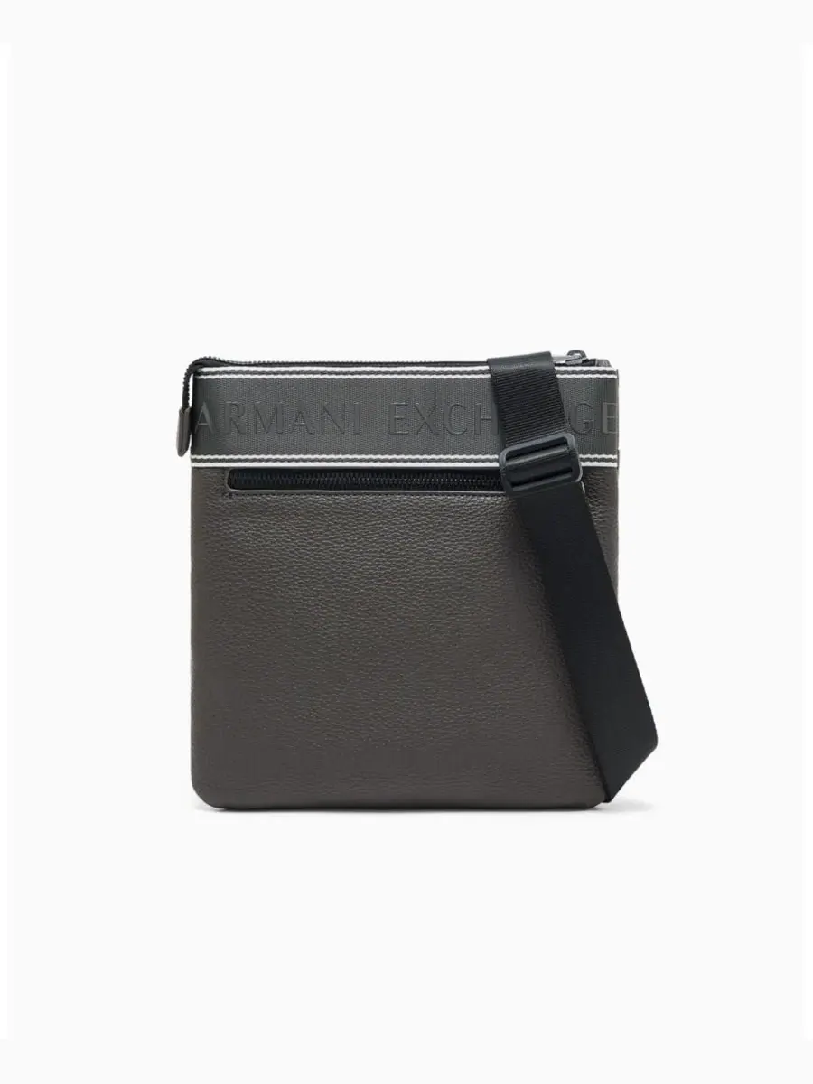 Сумка через плечо с плоским ремнем Taping Flat Crossbody A|X Armani Exchange — коричневый
