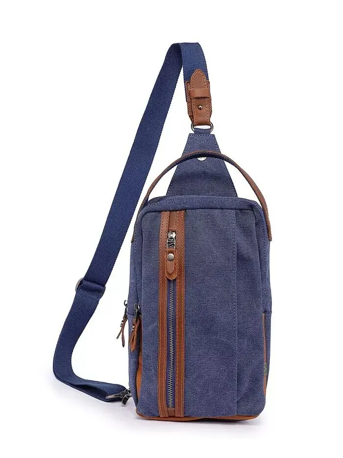 Сумка-слинг Madrone Convertible Canvas TSD BRAND — синий
