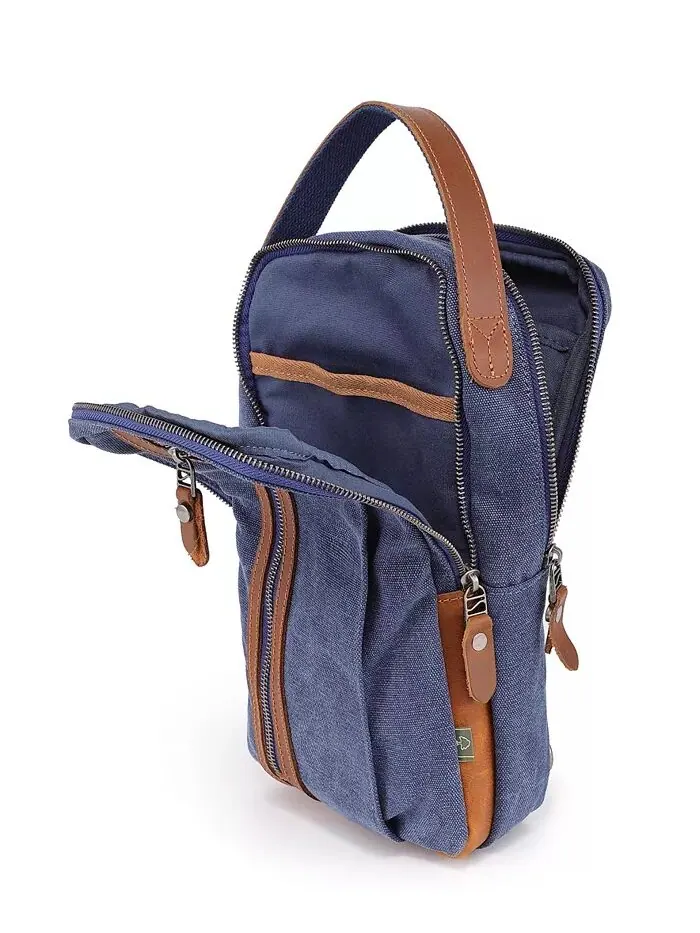Сумка-слинг Madrone Convertible Canvas TSD BRAND — изображение 2 из 15, темно-синий