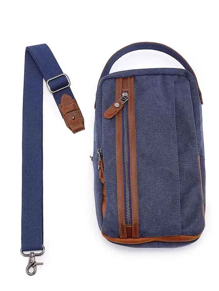 Сумка-слинг Madrone Convertible Canvas TSD BRAND — изображение 11 из 15, темно-синий