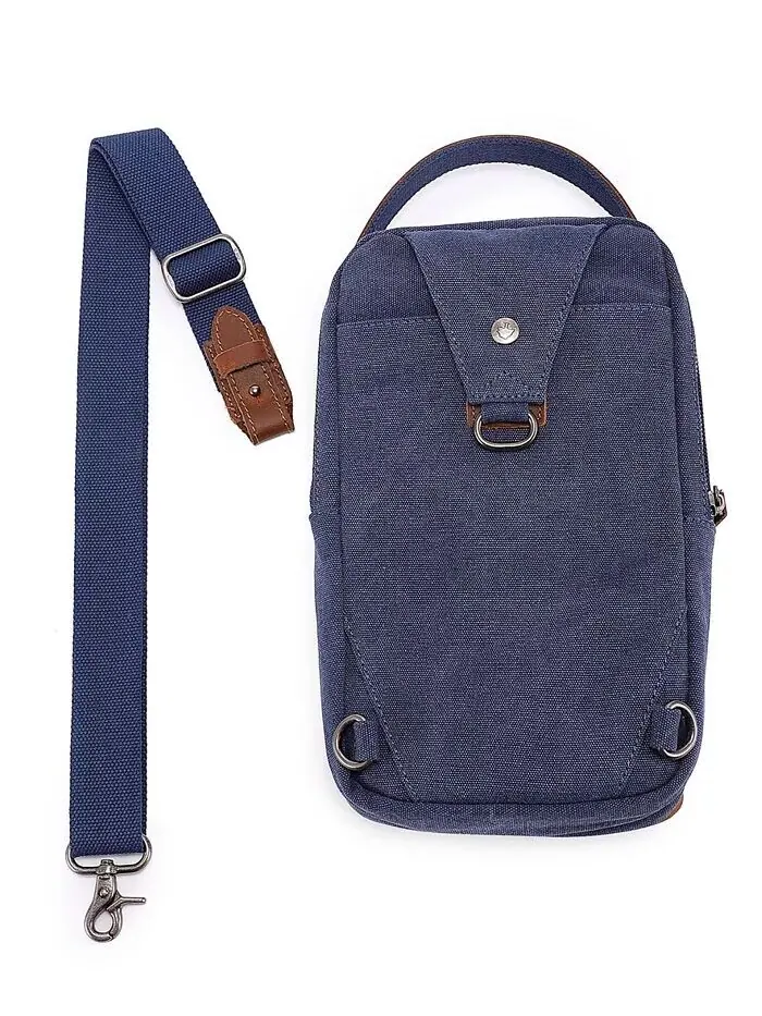 Сумка-слинг Madrone Convertible Canvas TSD BRAND — изображение 12 из 15, темно-синий