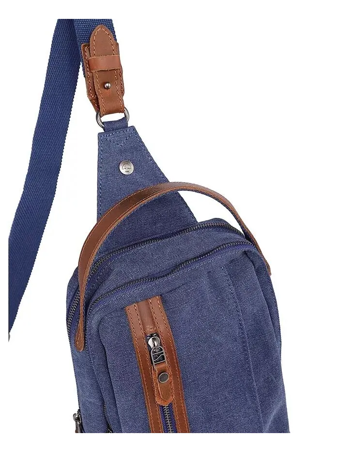 Сумка-слинг Madrone Convertible Canvas TSD BRAND — изображение 13 из 15, темно-синий