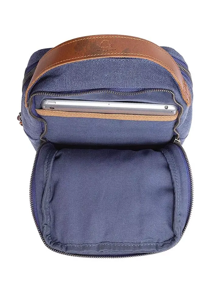 Сумка-слинг Madrone Convertible Canvas TSD BRAND — изображение 5 из 15, темно-синий