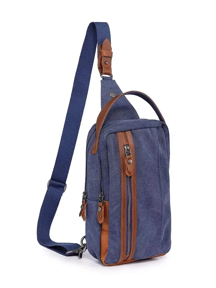 Сумка-слинг Madrone Convertible Canvas TSD BRAND — изображение 9 из 15, темно-синий