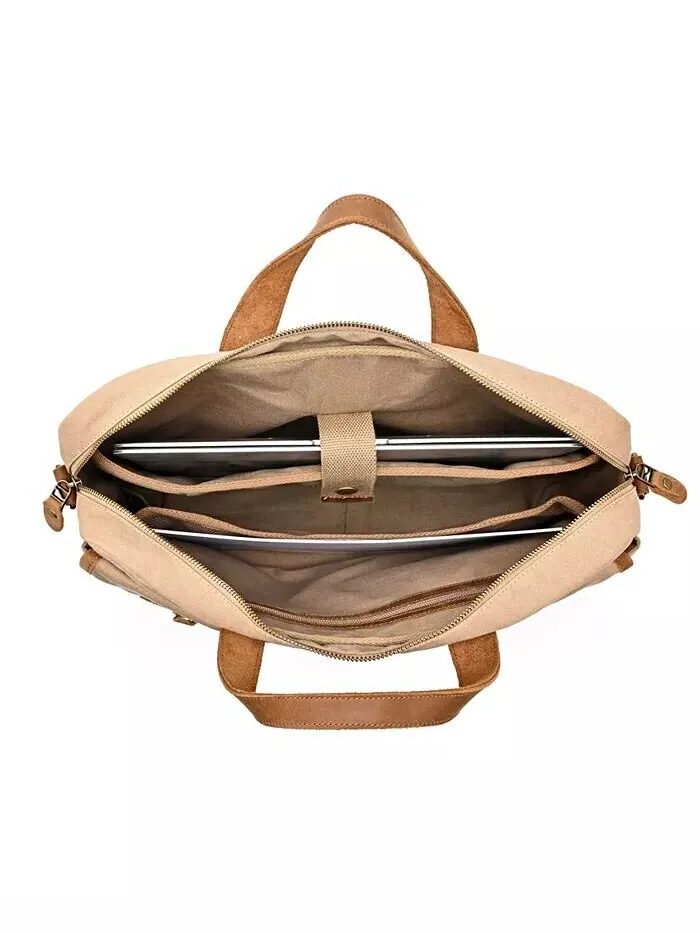 Сумка-бриф Valley Oak Canvas TSD BRAND — изображение 2 из 14, хаки